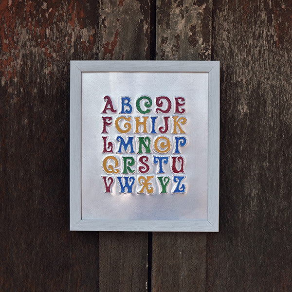 Rickshaw Art Frame - Alphabet Chart