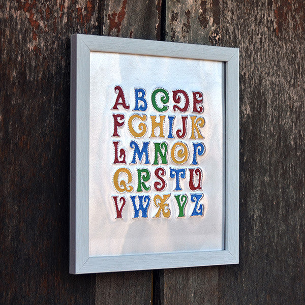 Rickshaw Art Frame - Alphabet Chart