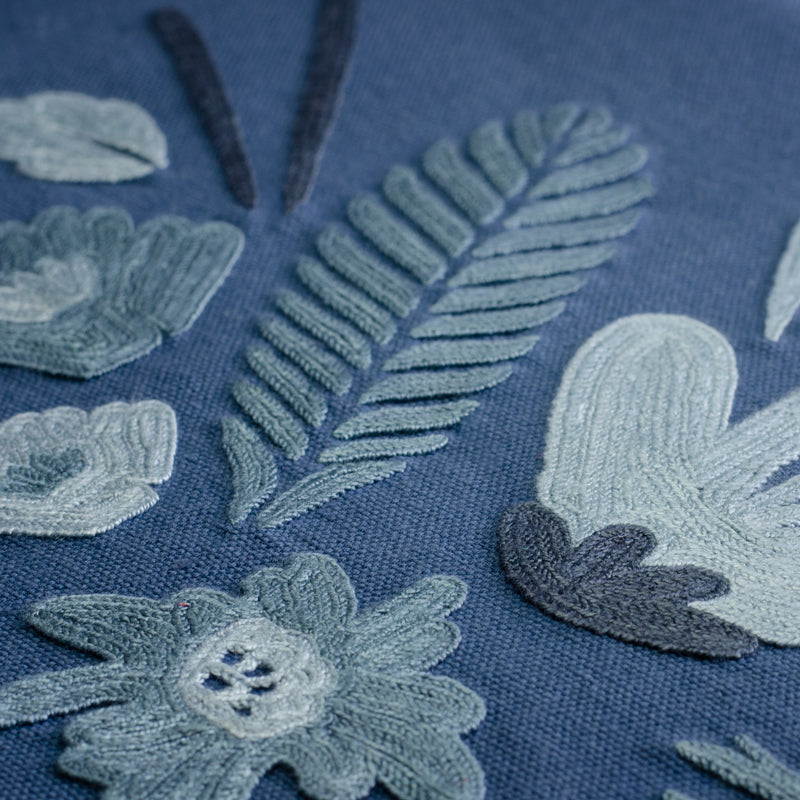 Bouquet Series - Laptop Sleeve (Blue 2) - Made in Kashmir