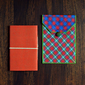 Banaras Pouch + Notebook (BRG)